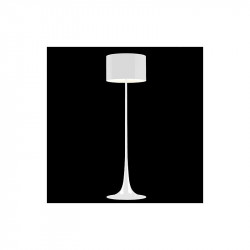 Lámpara de pie salón lugano color blanco
